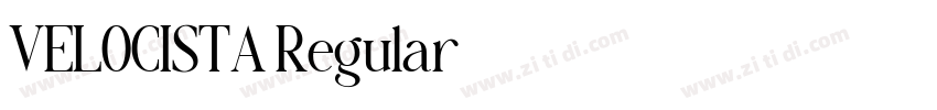 VELOCISTA Regular字体转换